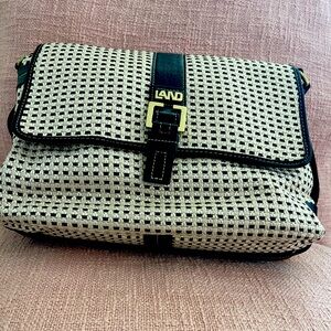 LAND Leather NWOT & Raffia Shoulder Bag Crossbody Summer Versatile Purse